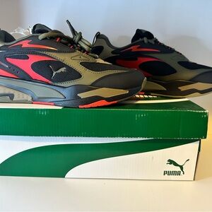 Puma RS-Fast Tipoff JR Black and Red Sneakers